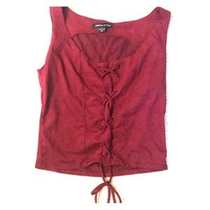 Kendall & Kylie Lace Up Tank